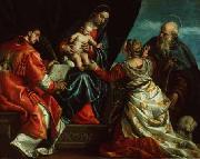 Paolo  Veronese Sacra Conversazione Germany oil painting artist
